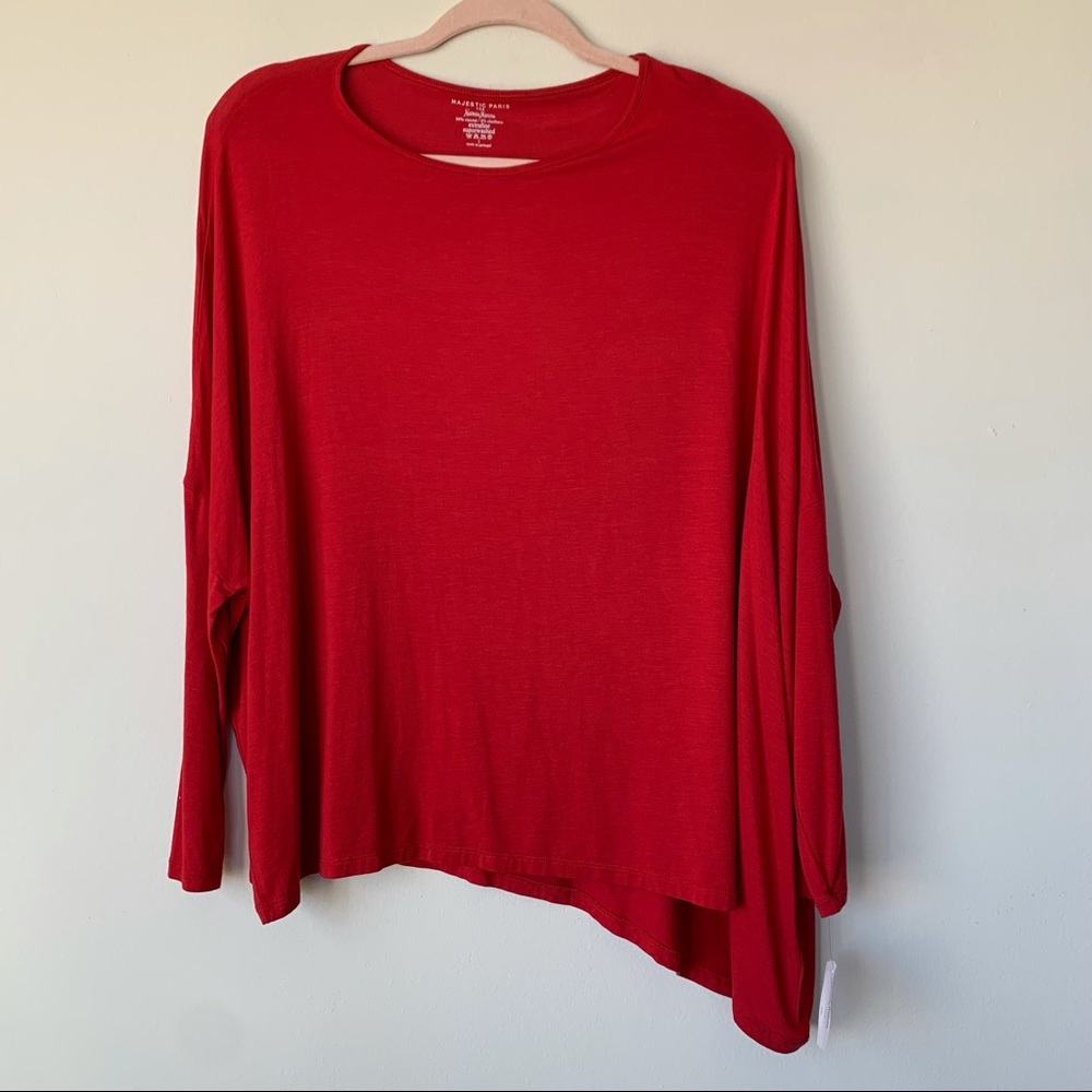 Majestic Paris for Neiman Marcus Extra Fine Super Washed Long Sleeve T Shirt XS